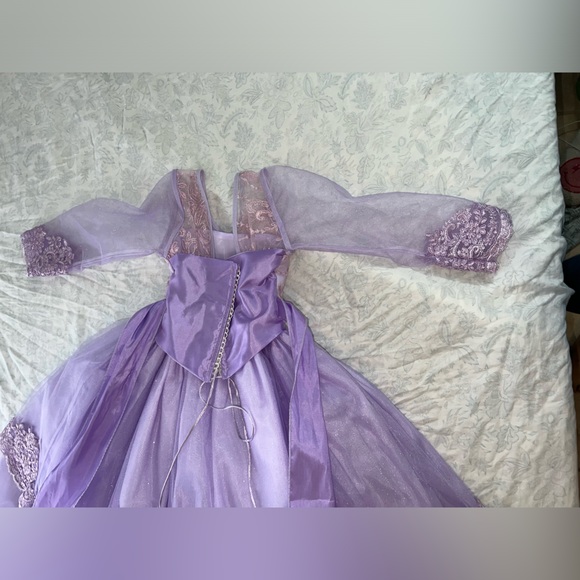 Custom princess dresses in a long sleeve and in color purple! Size 6 - Picture 14 of 16